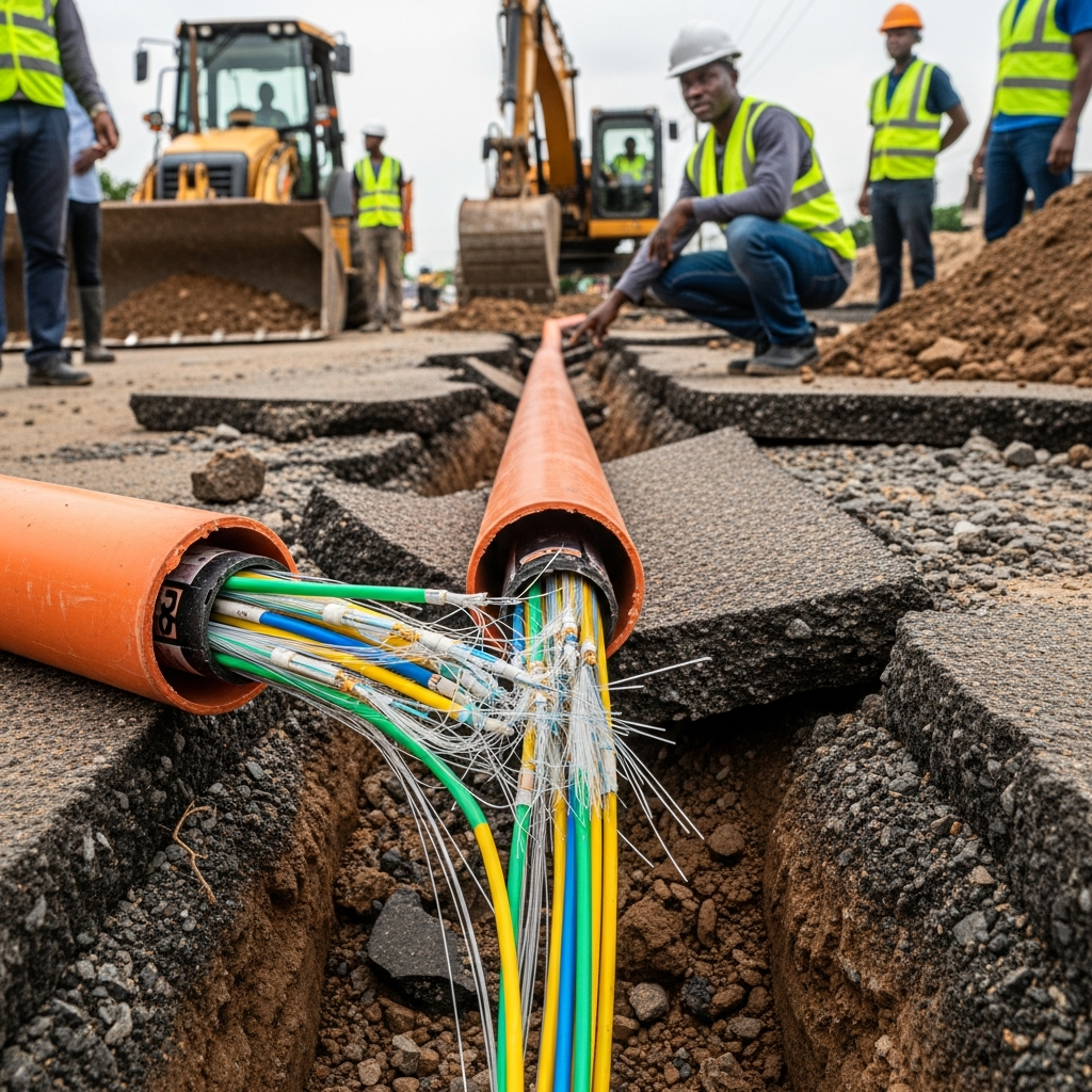 Road construction damage
